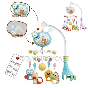 Musical Baby Crib Mobile With Rotating Toys Infant Bed