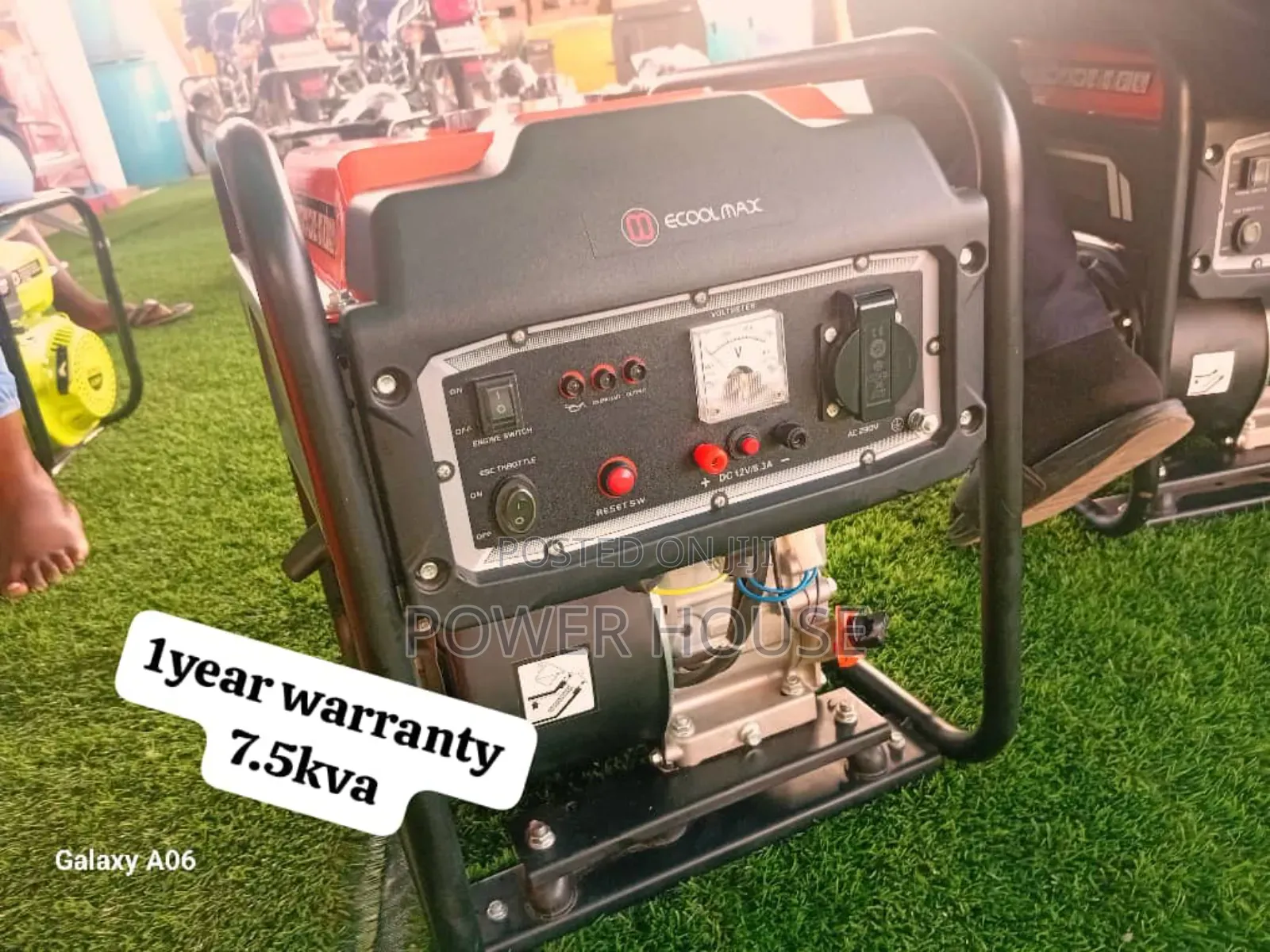 Embaconsole Ecoolmax Generator 7.5kva 8500watts 7.5kva