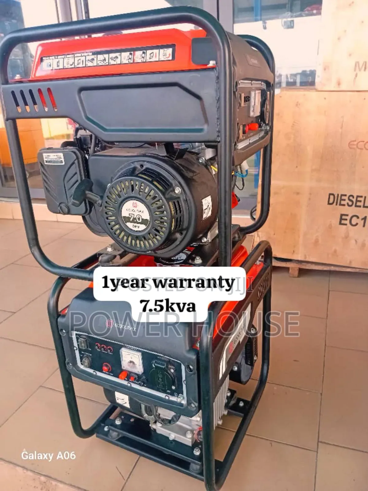 Zenith Edgex Generator 7.5kva 8500watts 7.5kva 8500watts