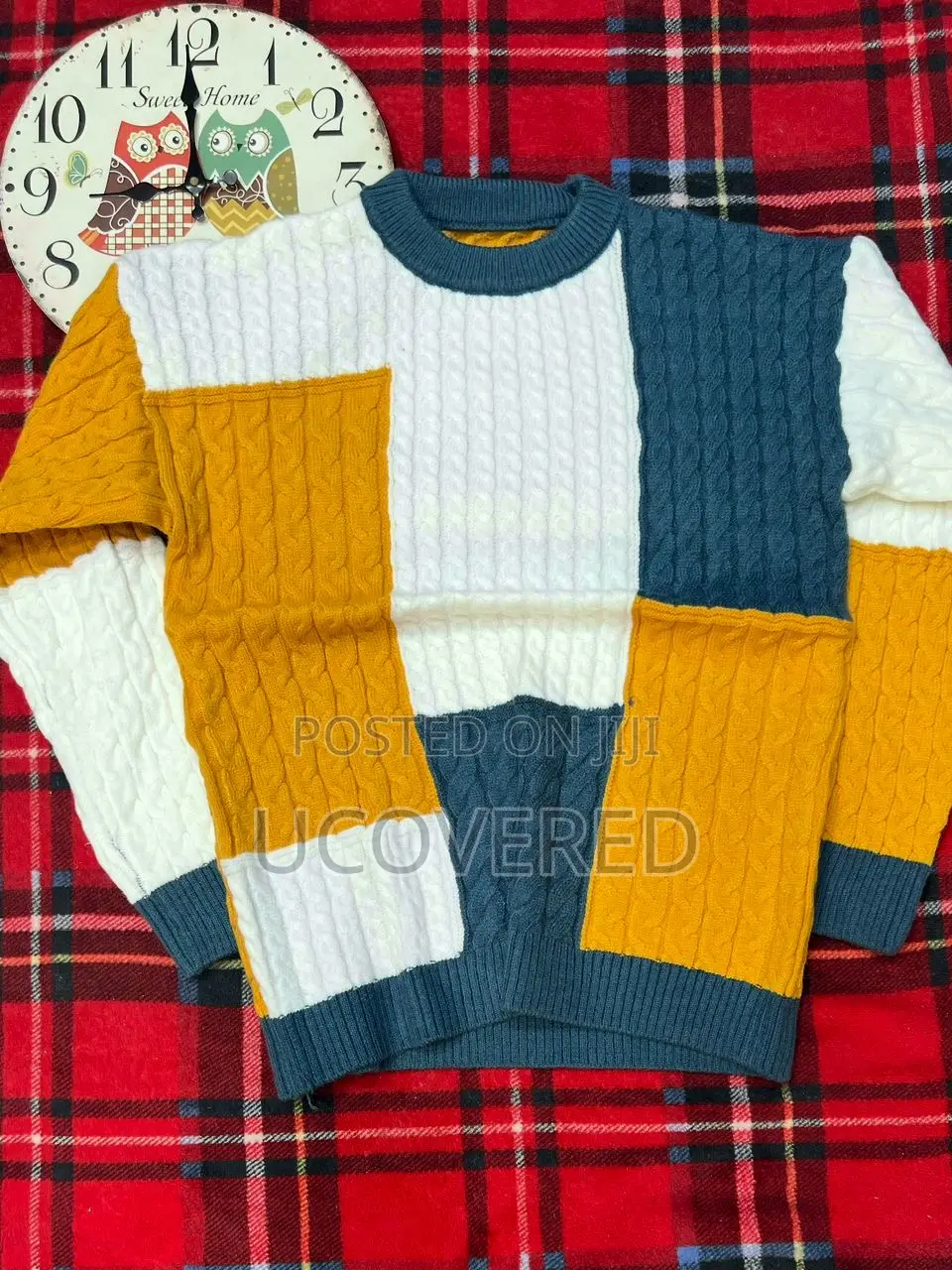 Unisex Rhombus Casual Pullover