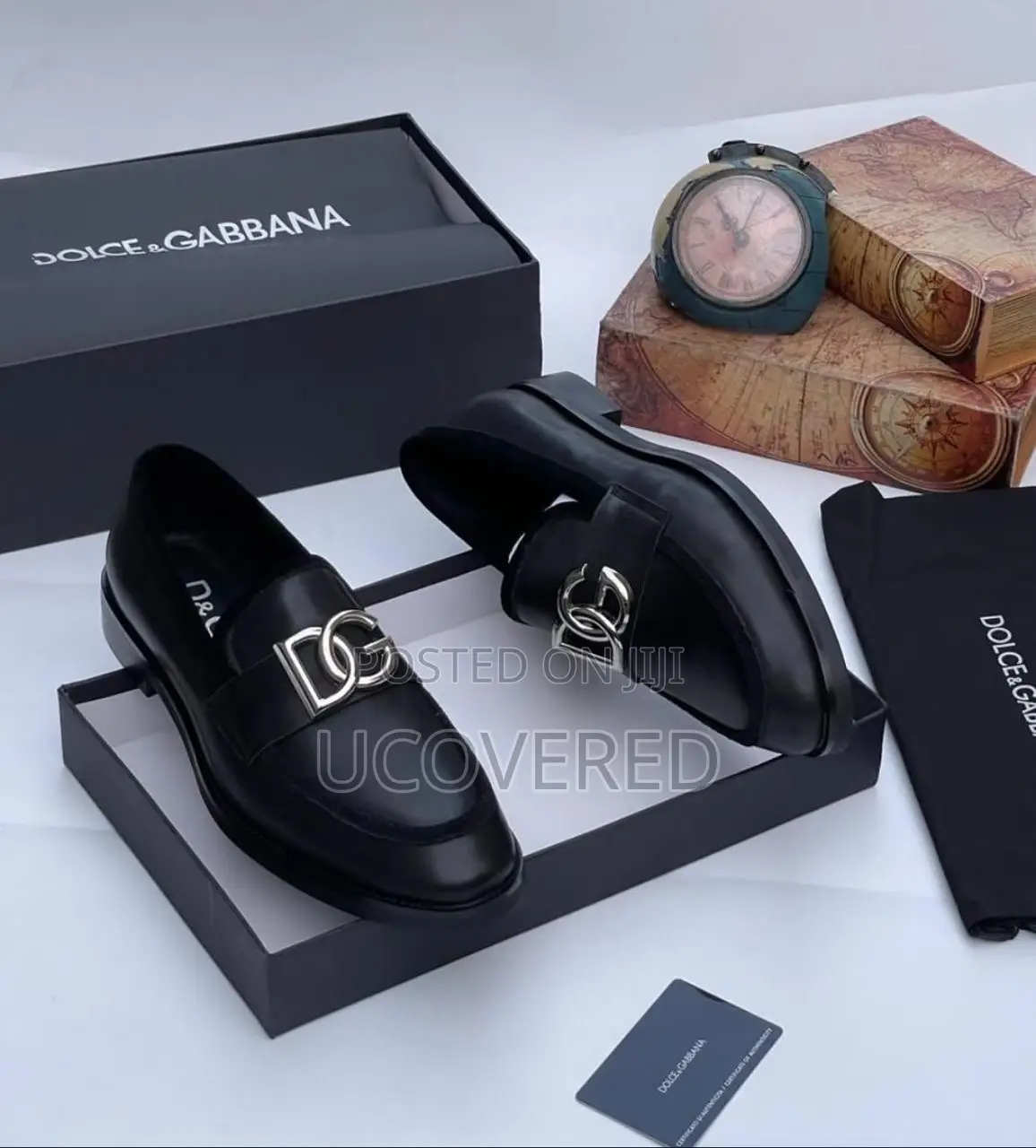 Dolce Gabbana Men’S Dress Loafers Patent Tuxedo Shoes