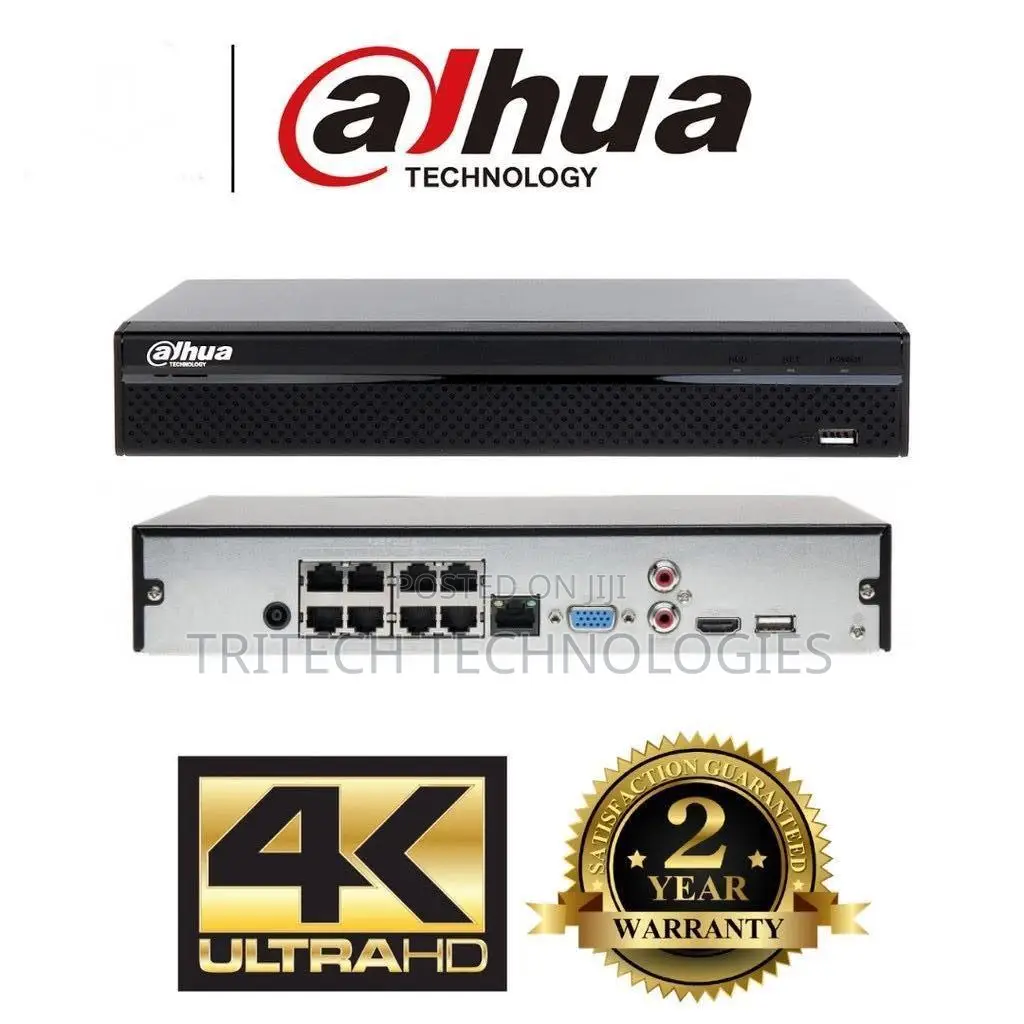 Dahua 8ch NVR With 8poe Lite Series | Dhi-Nvr2108hs-8p-S3