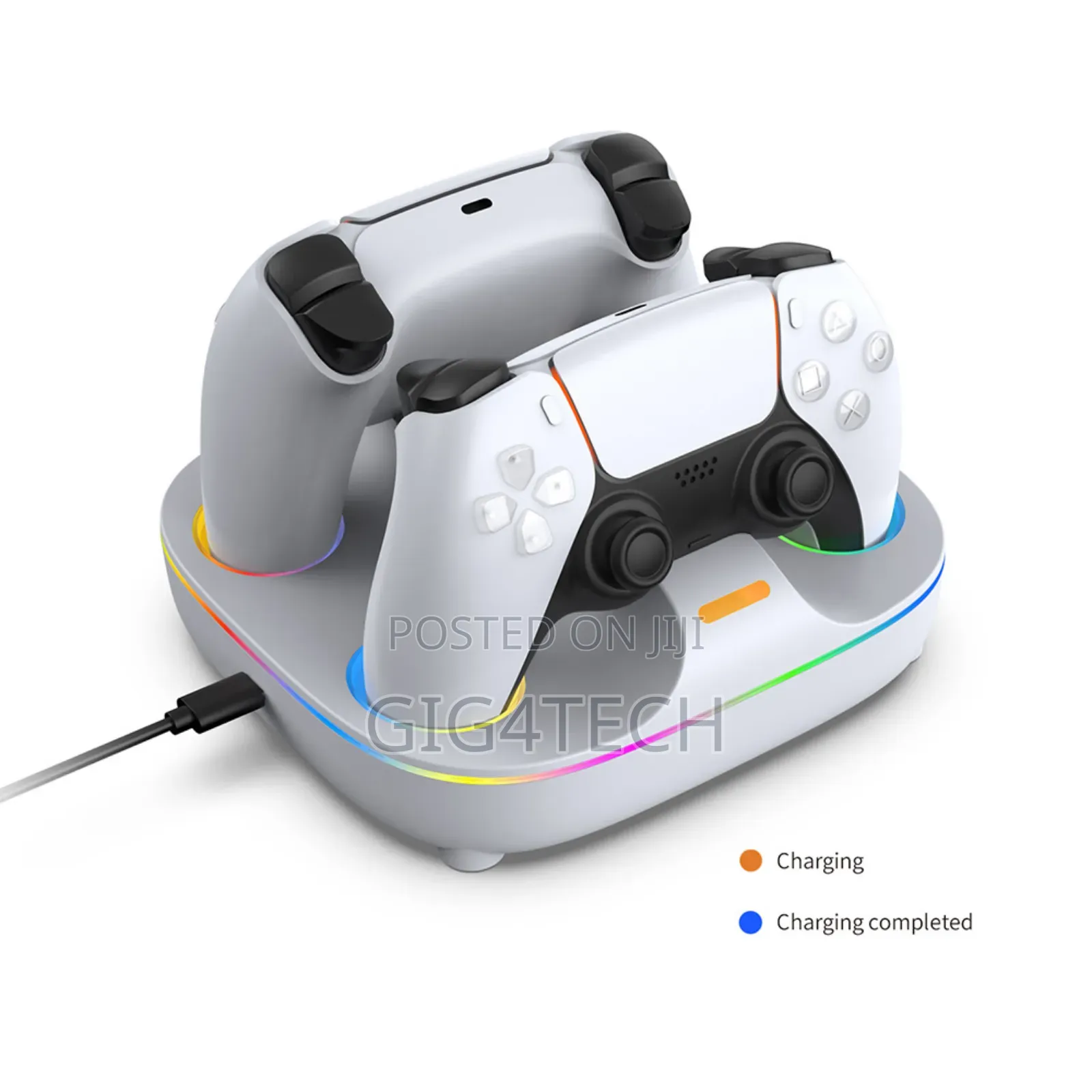 Dobe Ps5 RGB Charging Dual Stand Tp5-35115