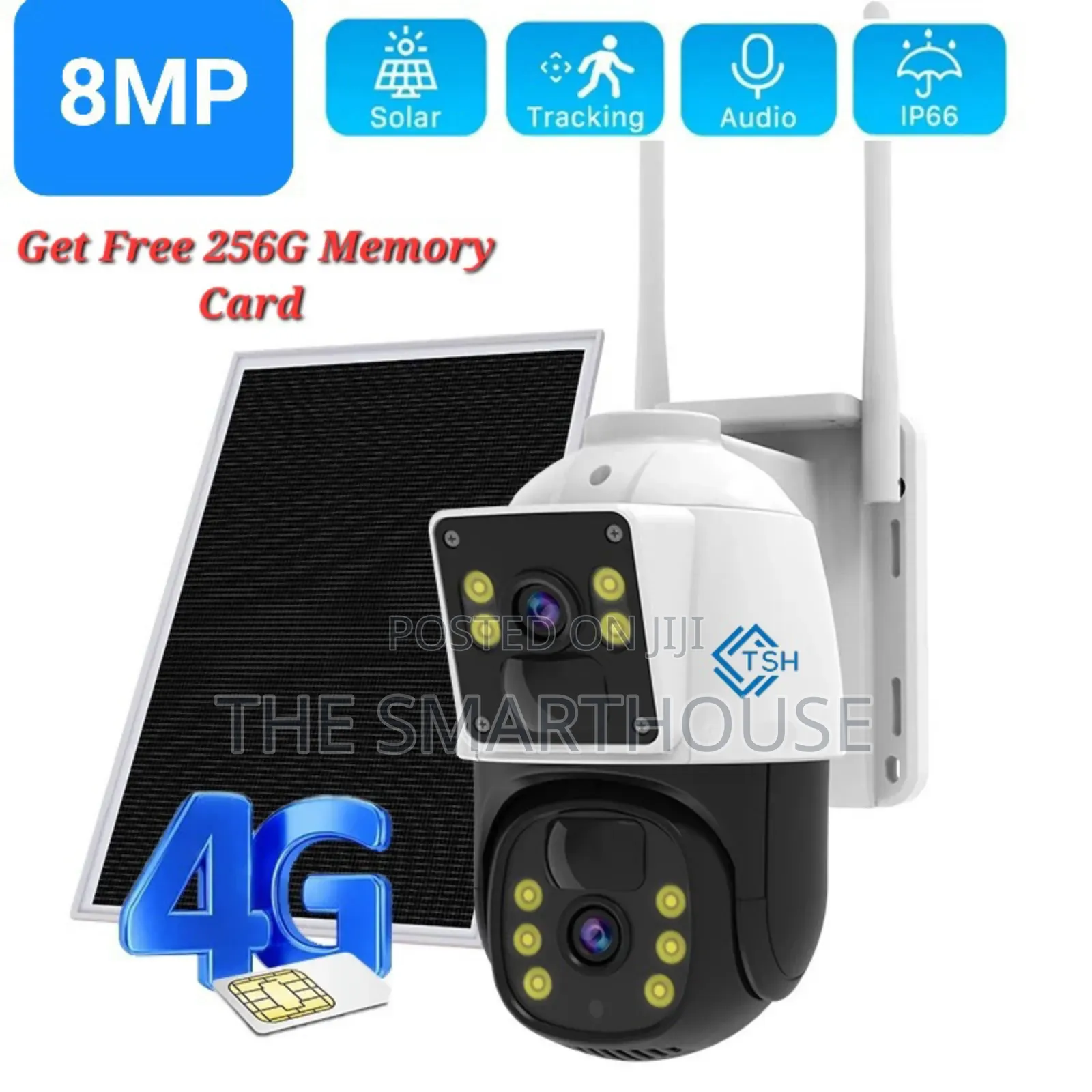 Smart Solar 4g Dual Lens CCTV (One Year Warranty)