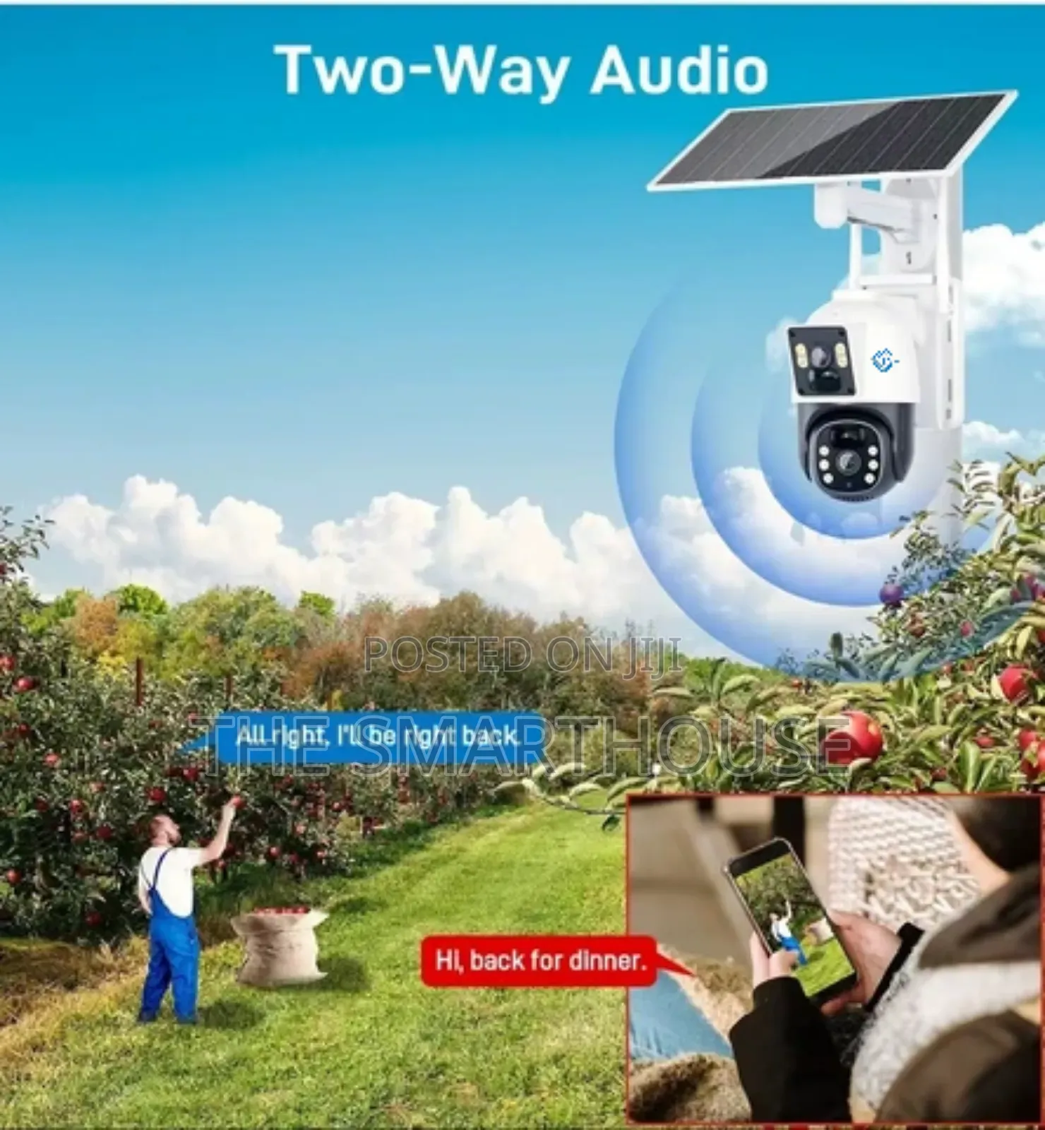 Smart Solar 4g Dual Lens CCTV (One Year Warranty)