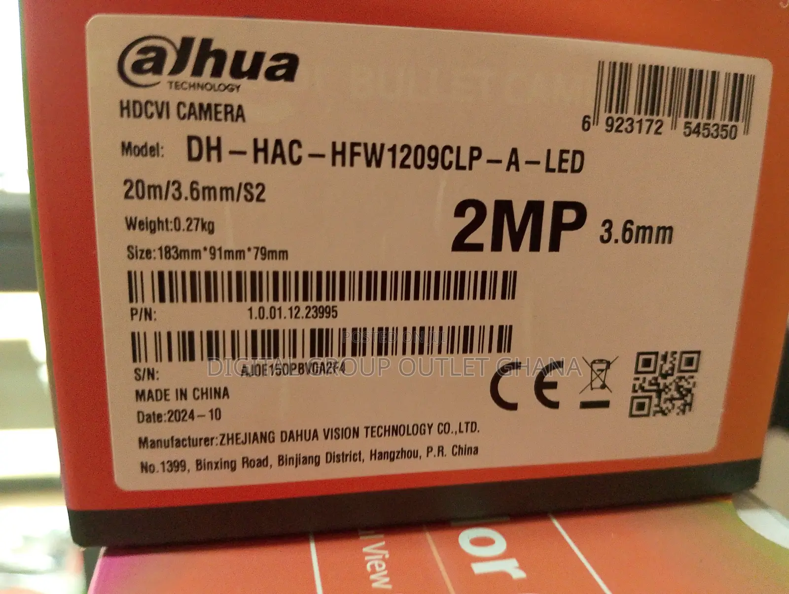 Dahua 2mp Full Color Ahd Camera