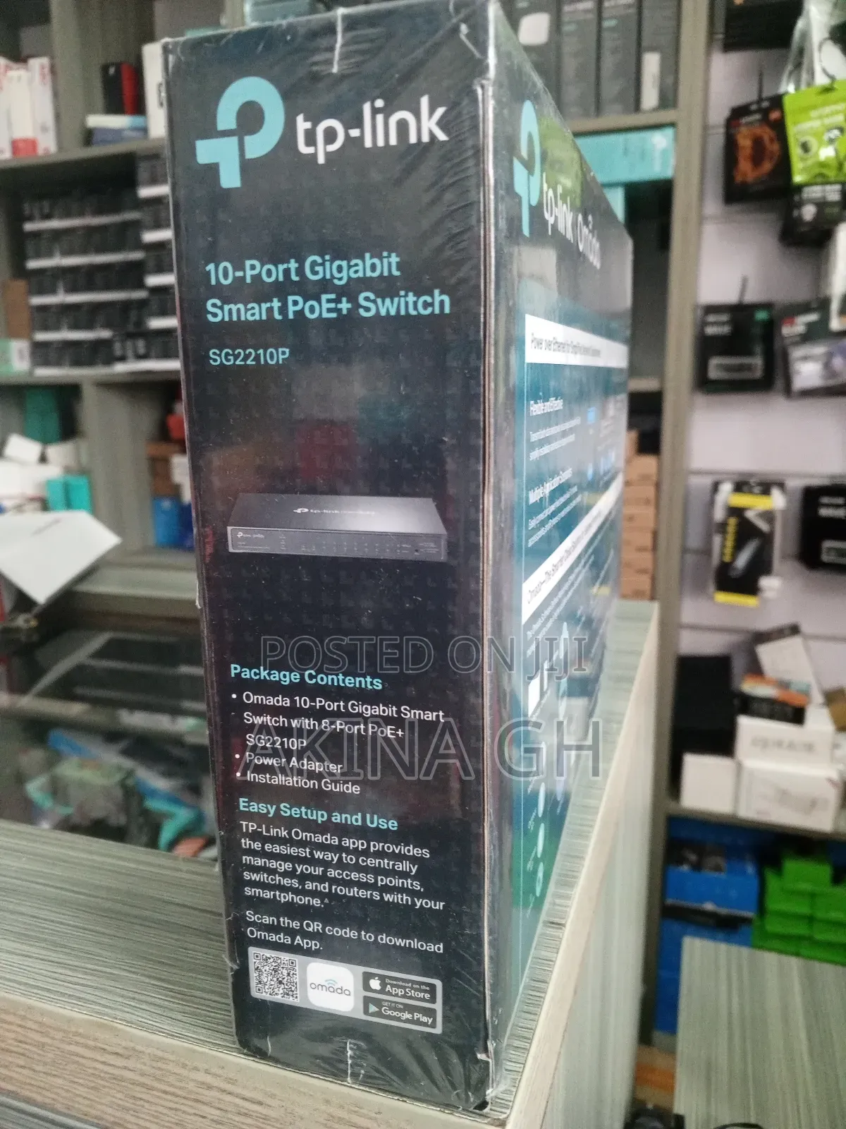 Tp-Link Omada 10 Port Gigabit Smart Poe+ Switch 61w Sg2210p