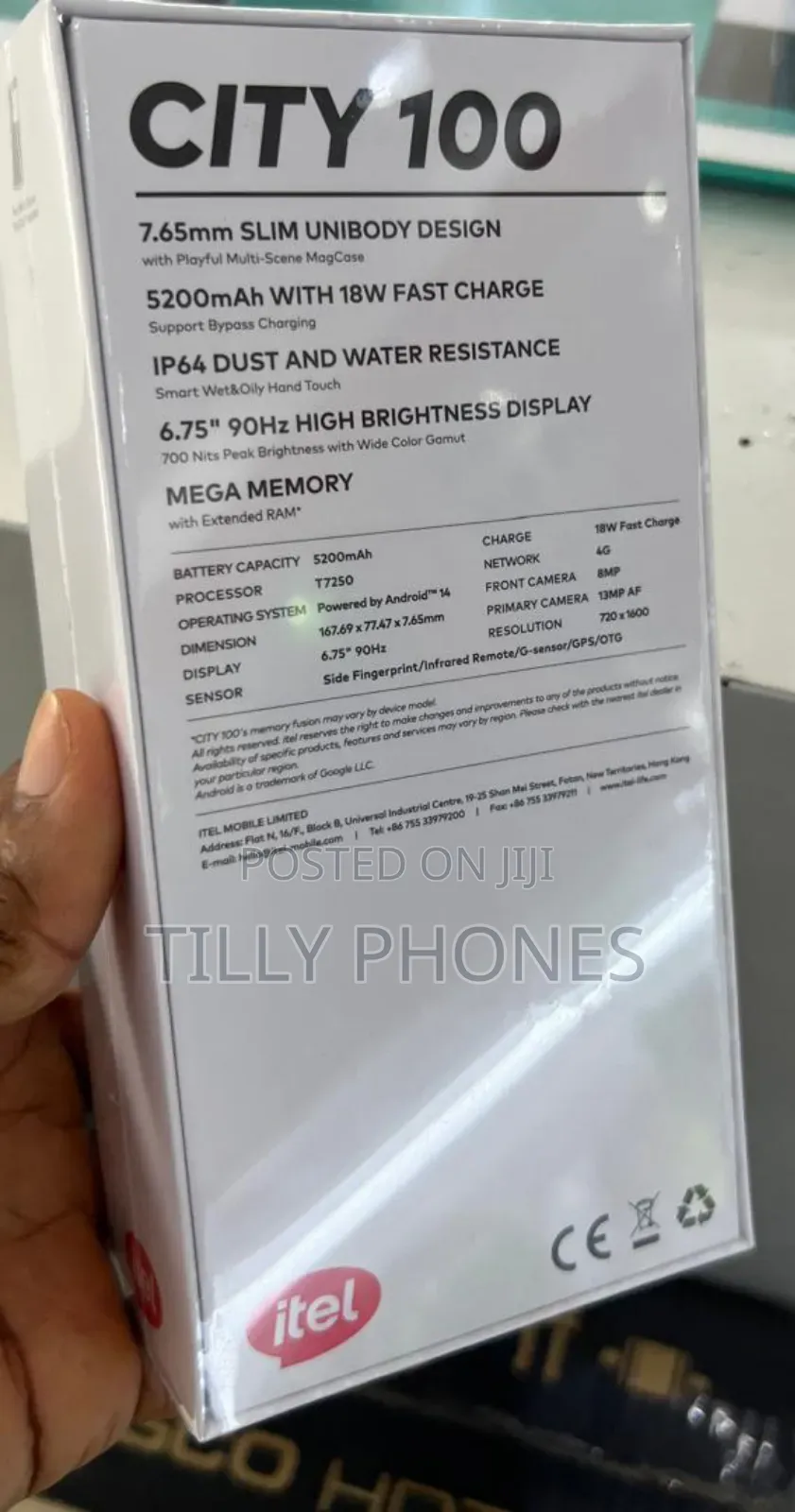 New Itel City 100 128 GB Gray