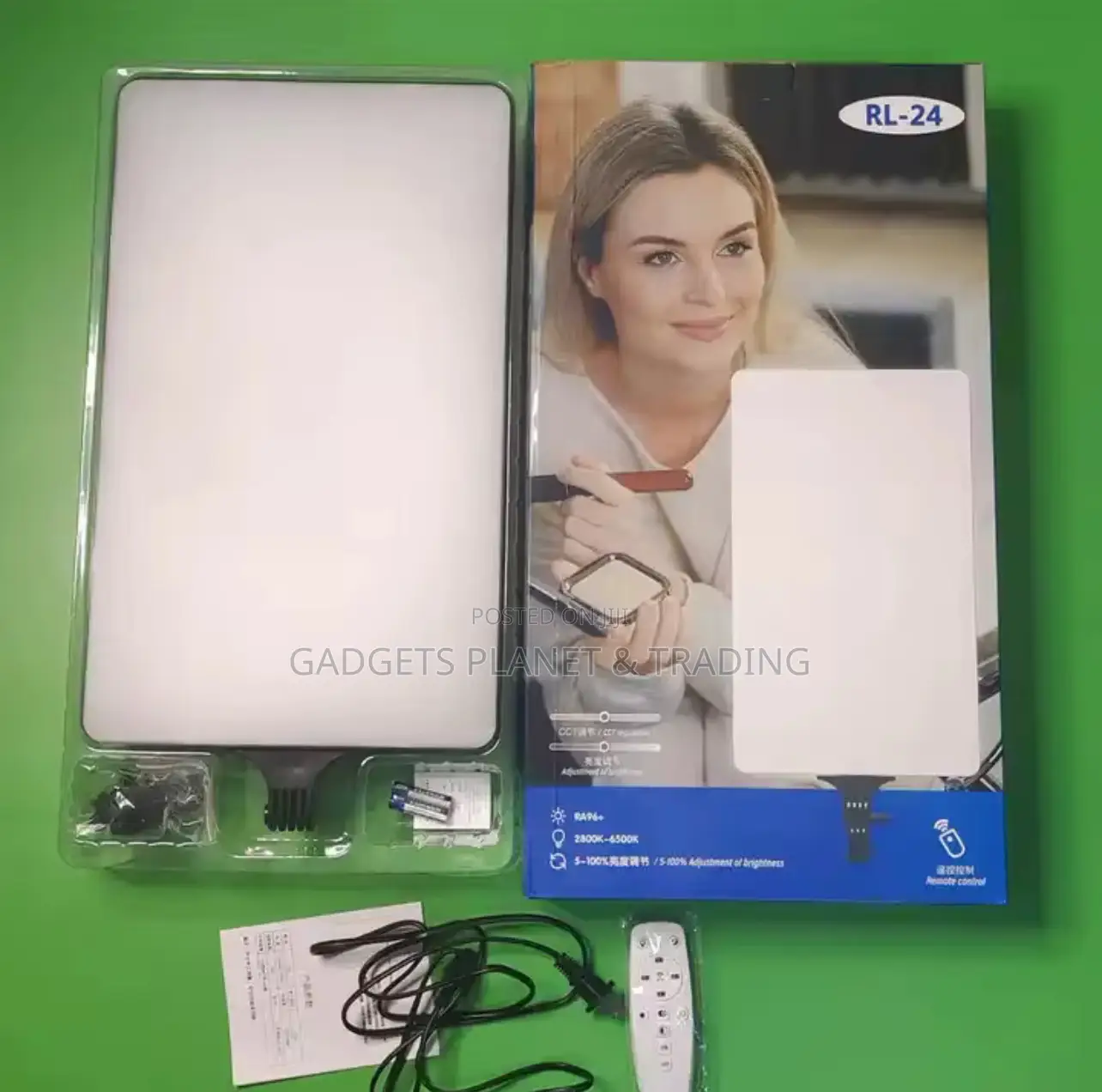 Super Bright Photographic Panel Light With Stand Rl-24