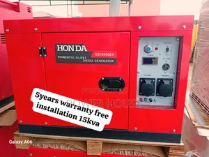 Zenith Unit Honda Diesel Engine Generator 15kva 16500watts