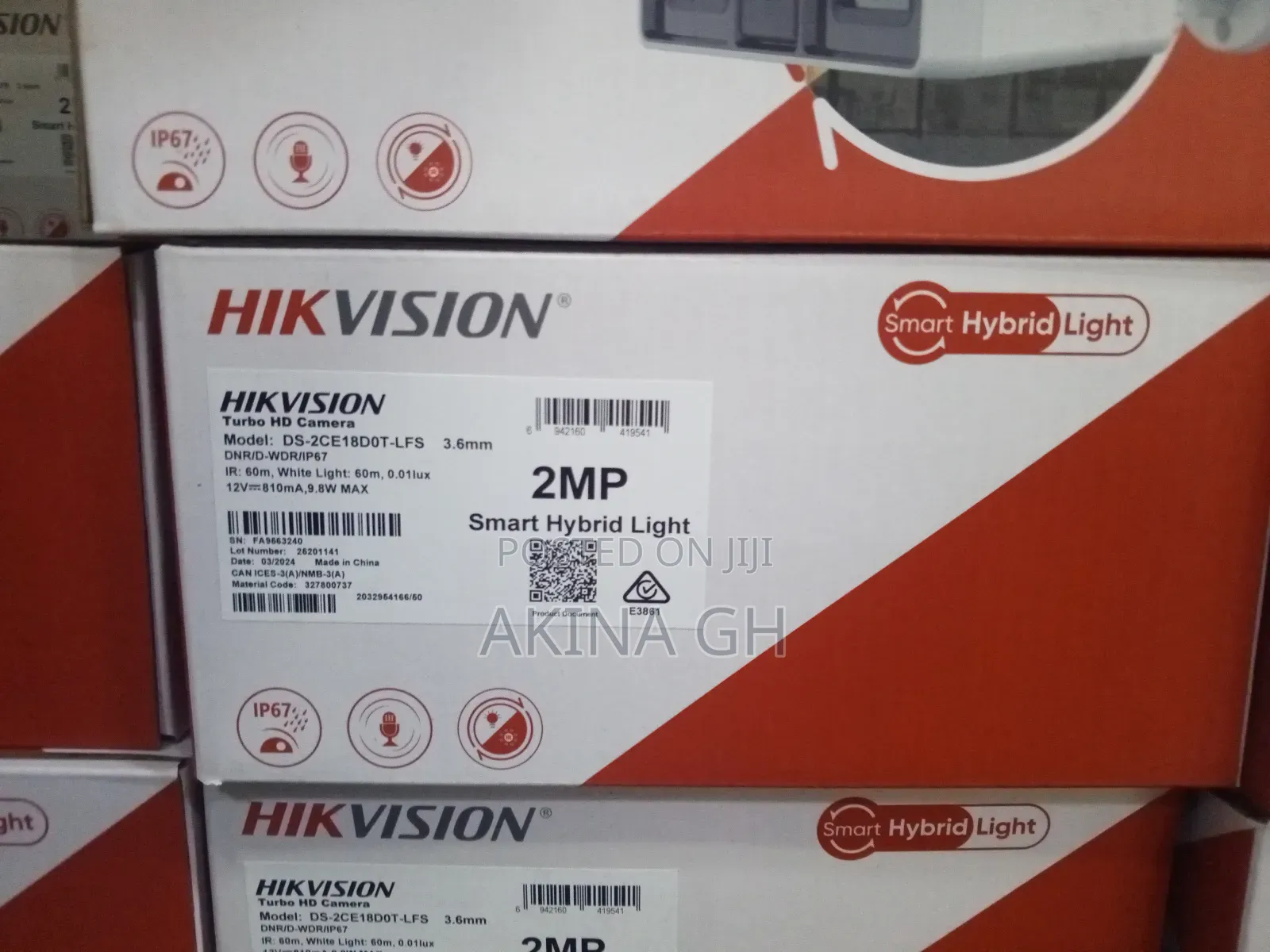 Hikvision 2mp Smarthybrid Light Audio Camera Ds-2ce18d0t-LFS