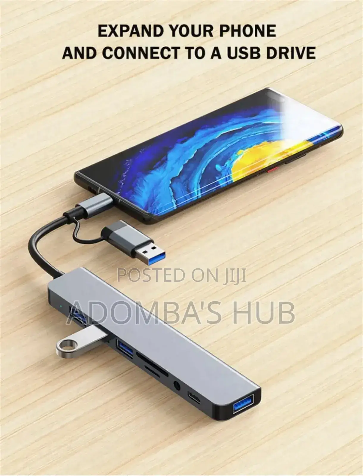 8 in 1 Type C Hub Docking Station