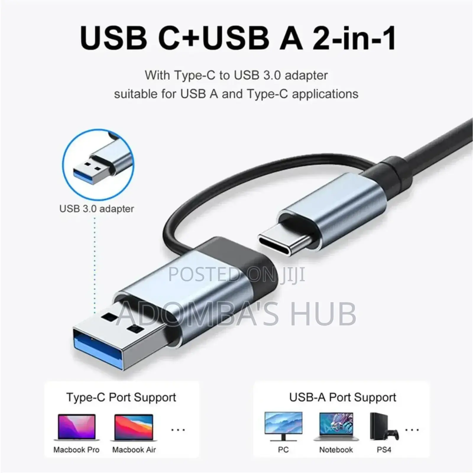 8 in 1 Type C Hub Docking Station