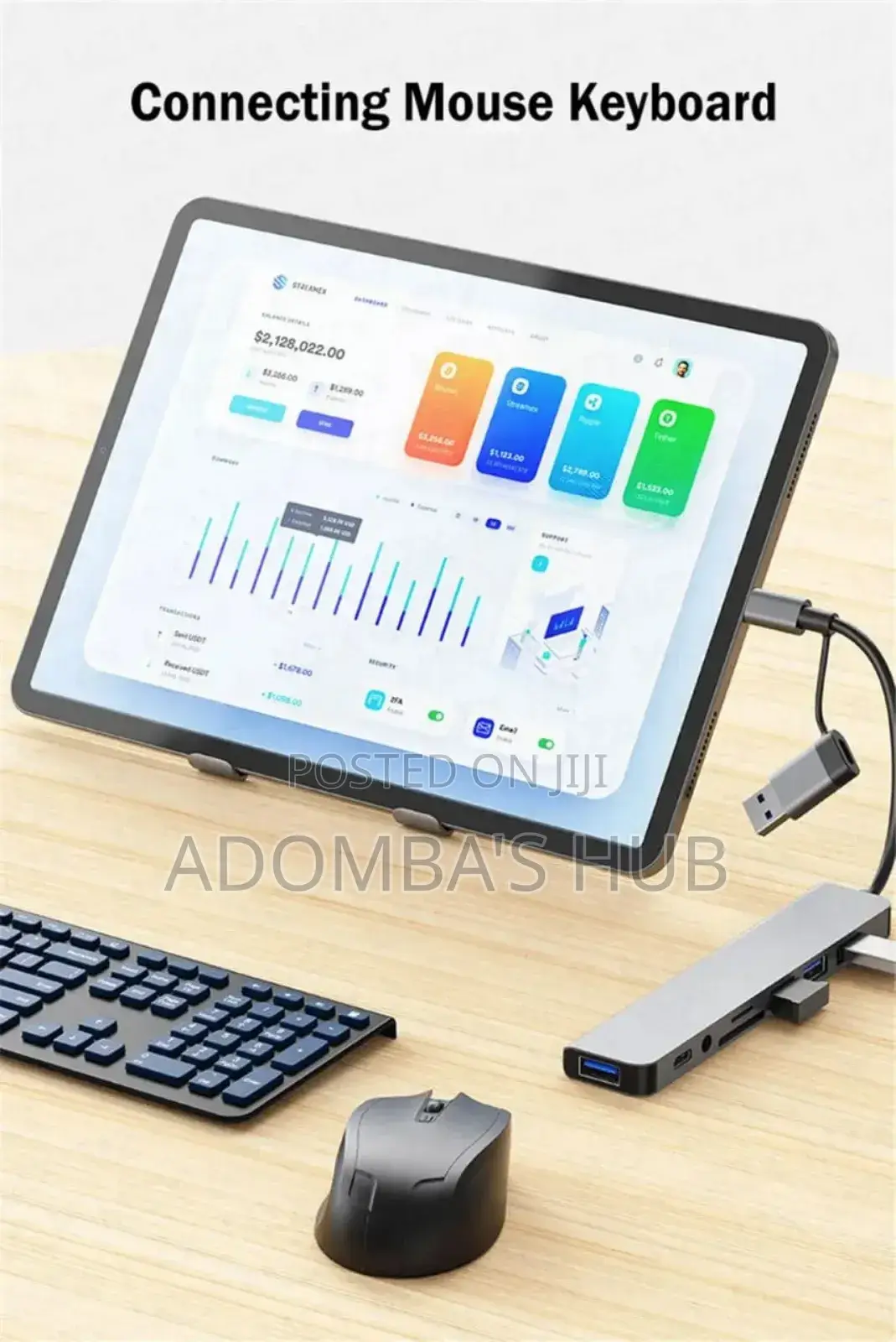 8 in 1 Type C Hub Docking Station