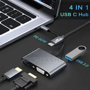 4 in 1 Type C Hub Docking Station