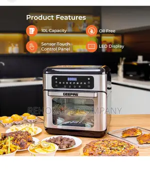 Geepas 9in1 Air Fryer Oven 10 Litres