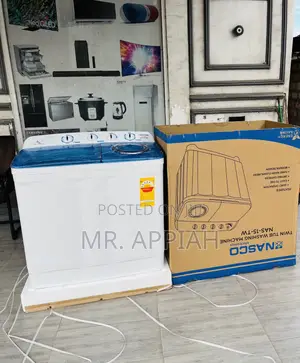 Awesome Nasco 15kg Top Load Washing Machine + Spin Dry.