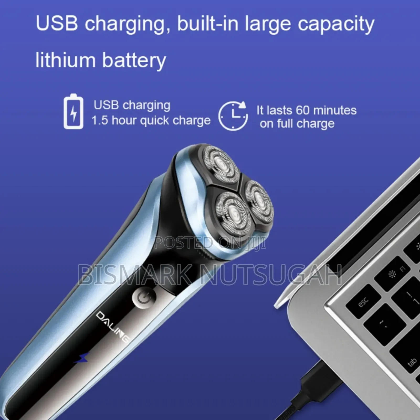 Electric Razor Triple Blade Shaver