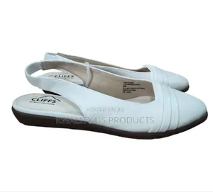 Cliffs Ladies Flat Sandal - White Colour