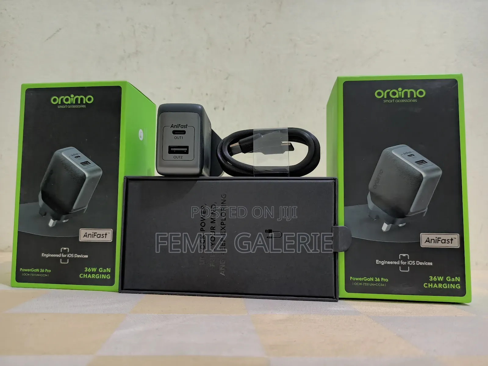 Oraimo Powergan 36 Pro 36w Wall Charger Kit