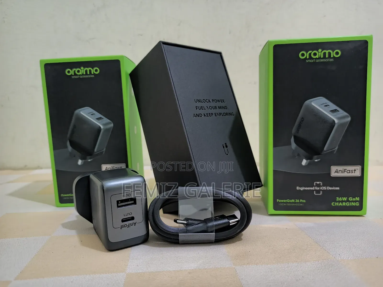 Oraimo Powergan 36 Pro 36w Wall Charger Kit