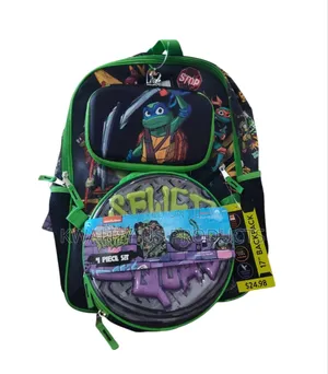 Backpack With Lunch Bag, Id Lanyard and Gadget Case