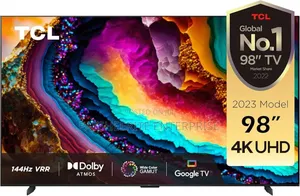 *Tcl* 98 Inch Uhd 
Price *Ghc39600.00*