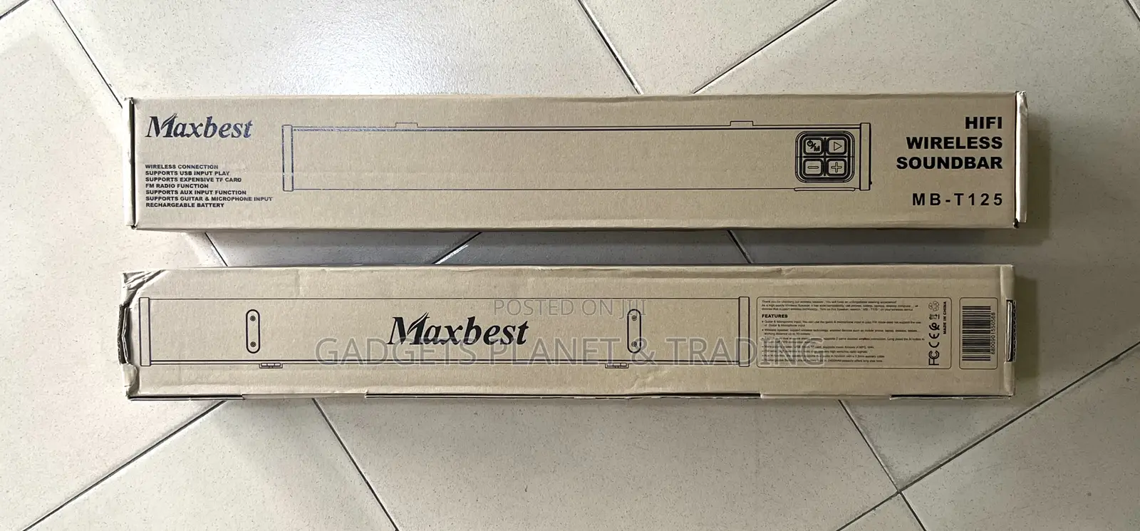 Maxbest Superbase Bluetooth Sound Bar With Fm Radio - T125