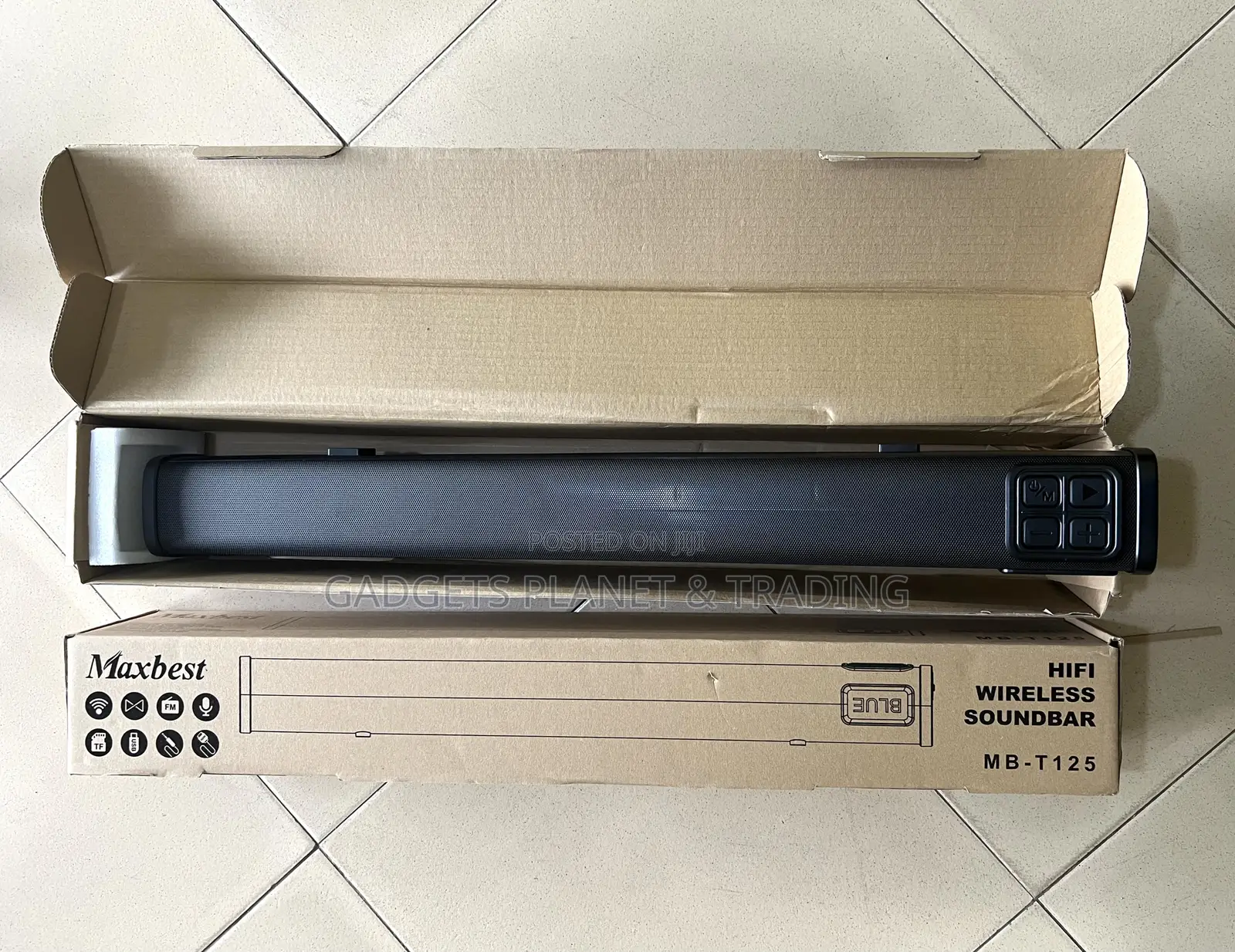 Maxbest Superbase Bluetooth Sound Bar With Fm Radio - T125