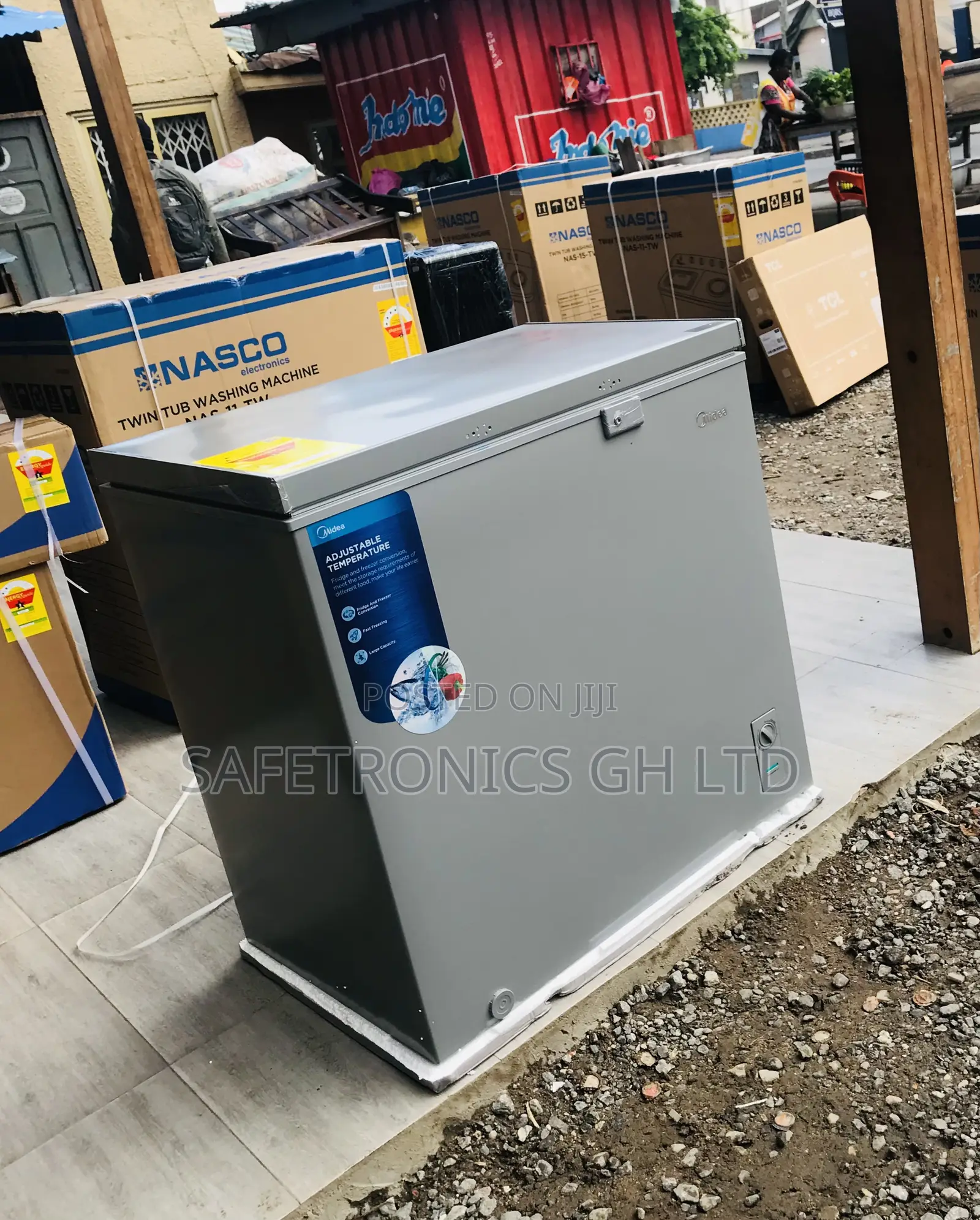 Fast Breeze Singledoor Midea Grey 200 Liters Freezer