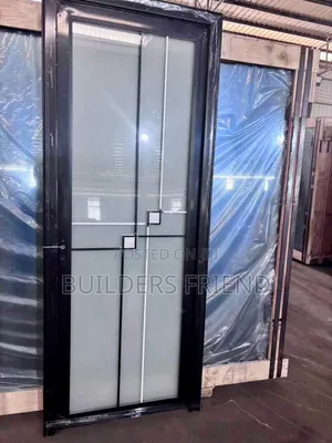 Double Glass Bathroom Door+Locks Complete