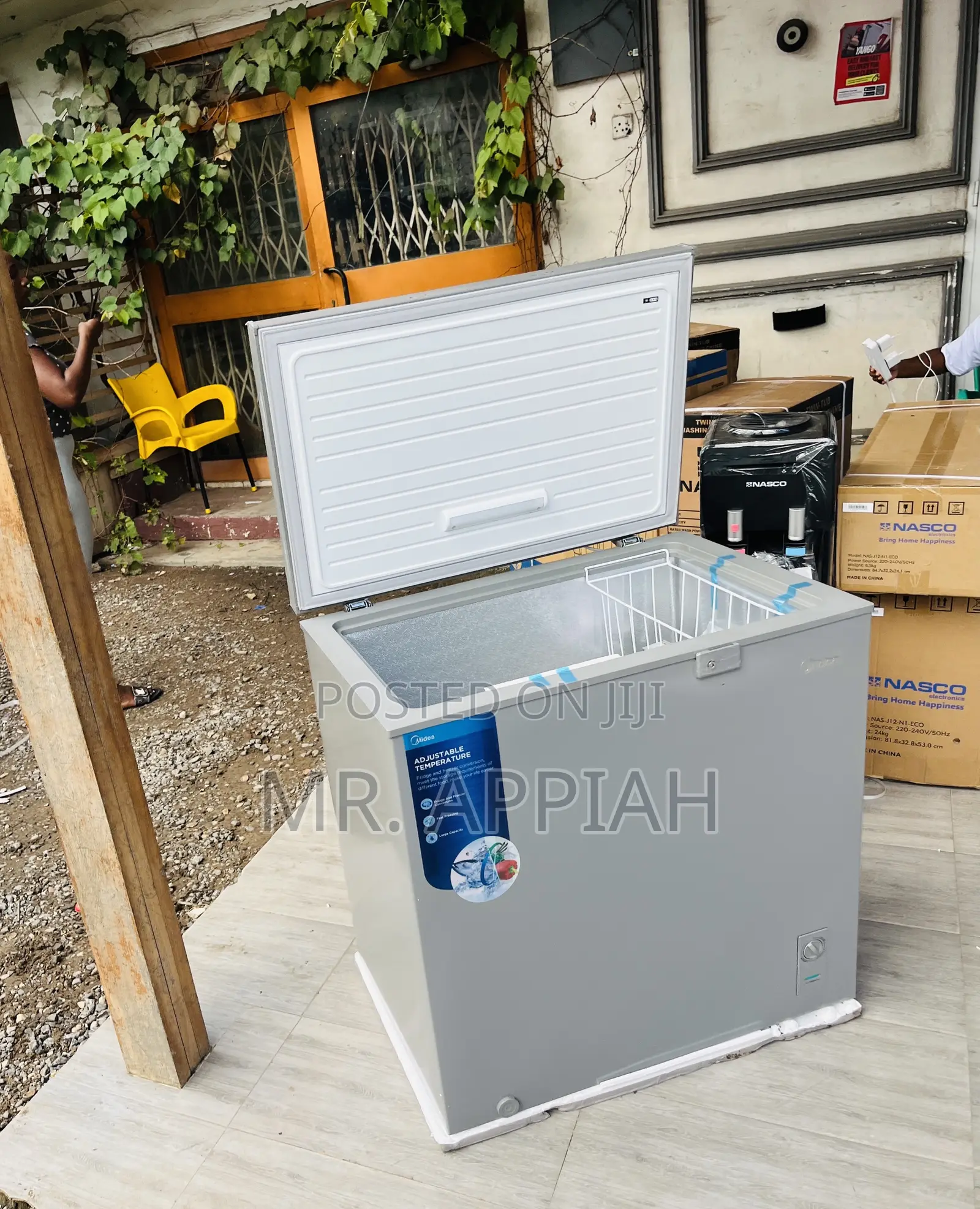 Fast Chilling Midea 200 Liters Electric Freezer(Gray) 