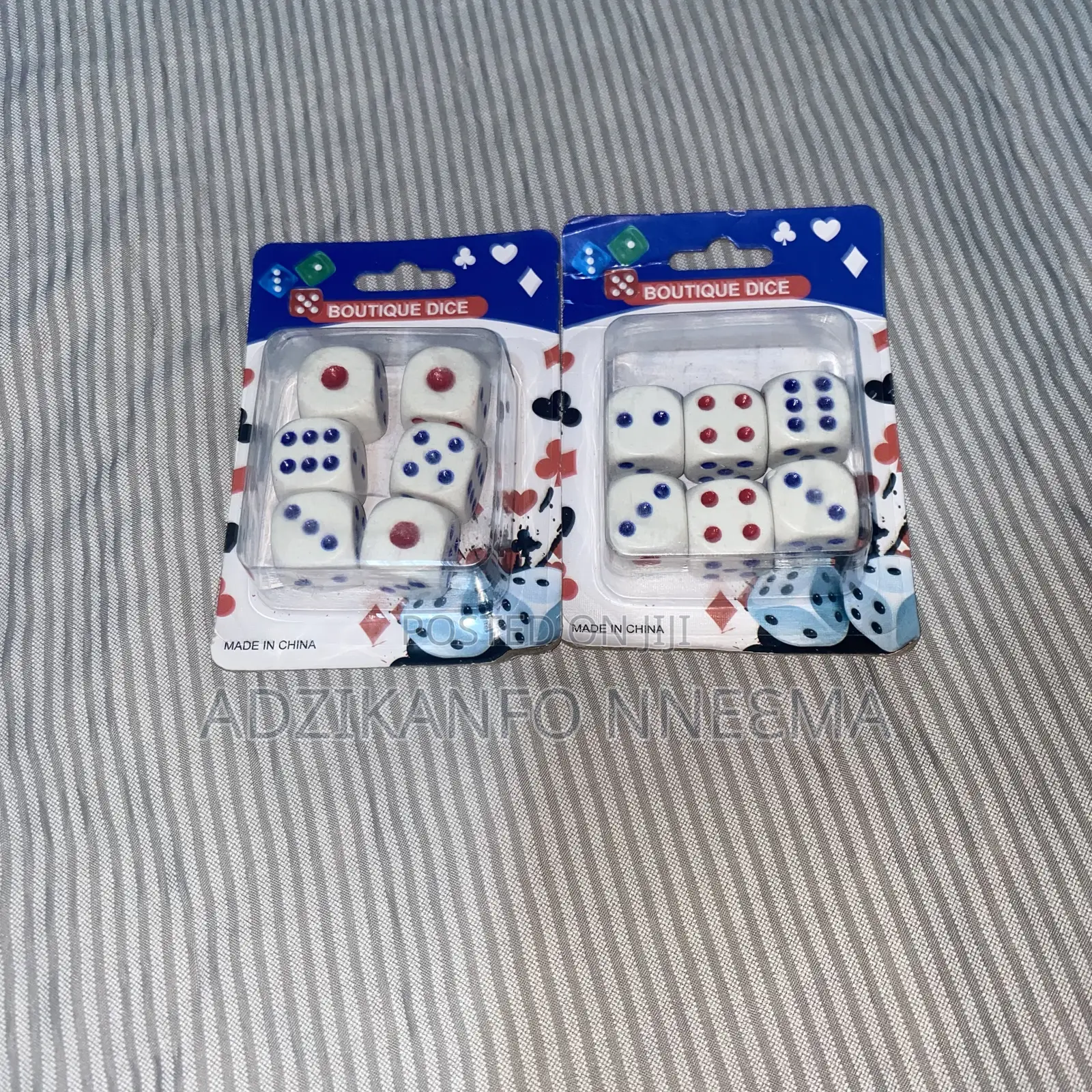 Big White Boutique Dice (Pack of 6)