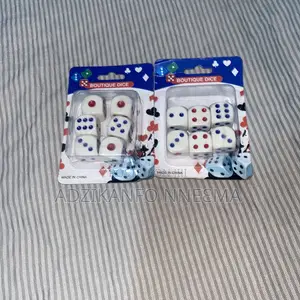 Big White Boutique Dice (Pack of 6)