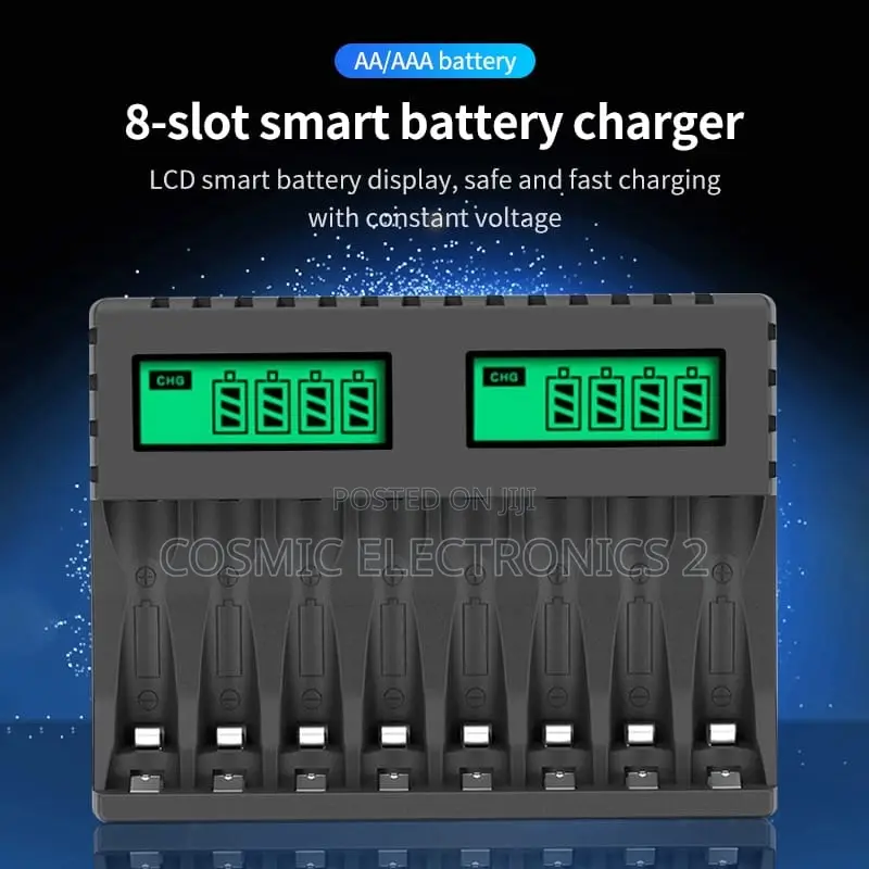 Manddlab LCD-006 Smart 8-Slot Battery Charger