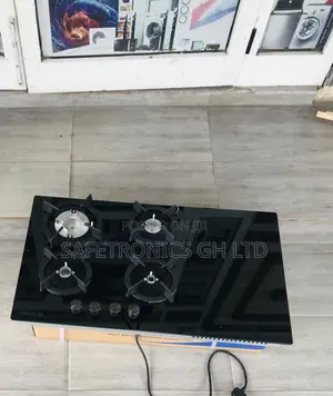 Elegant Black Ceramic 90cm 4 Gas 2 Electric Kenwood