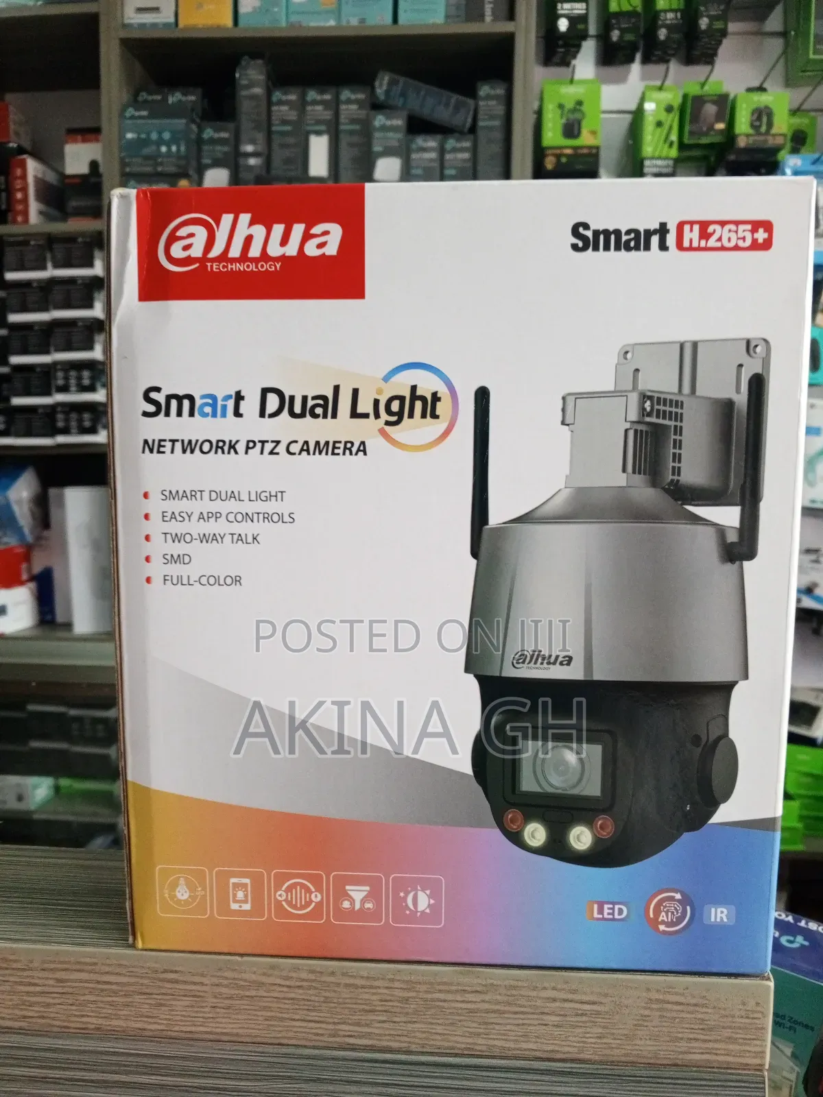 Dahua Network PTZ 5x Zoom Wifi Camera 4mp Dh-Sd3c405db-Gny-Aw-Pv