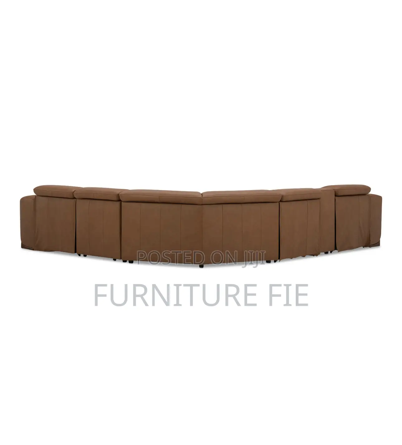 Lovro 6pc Leather Sectional With Recliners Console FRM Usa