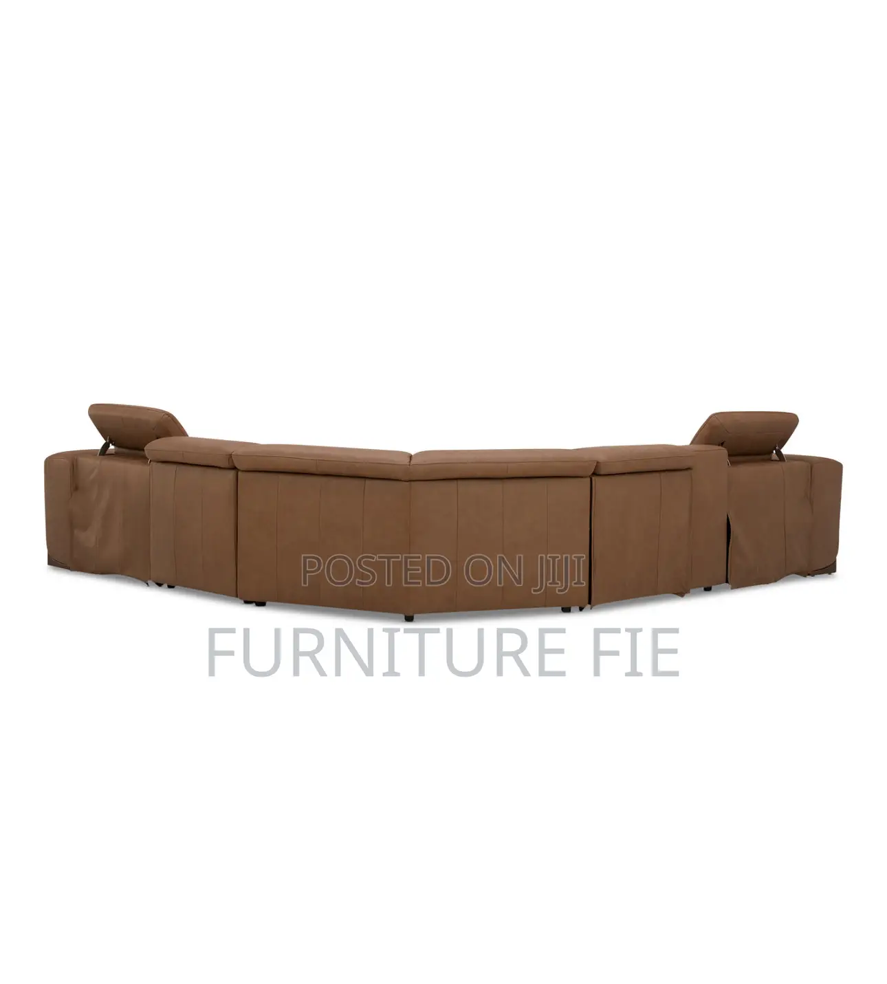 Lovro 6pc Leather Sectional With Recliners Console FRM Usa