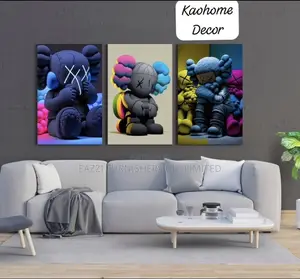 3 Sets Kaw Wall Arts Canvas Portraits Picture Decor