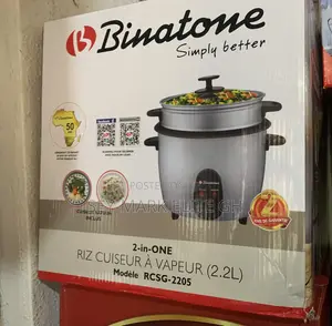 2.2l Binatone Electric Rice Cooker With Steamer