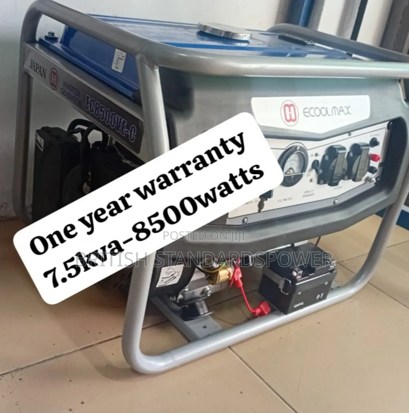 Sustainable Solution 7.5kva Petrol Generator