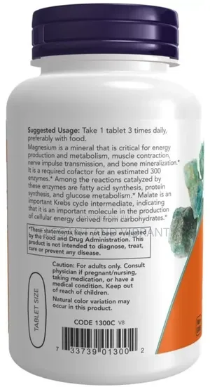 Magnesium Malate 1000mg-180 Tab|Nervous System Sup