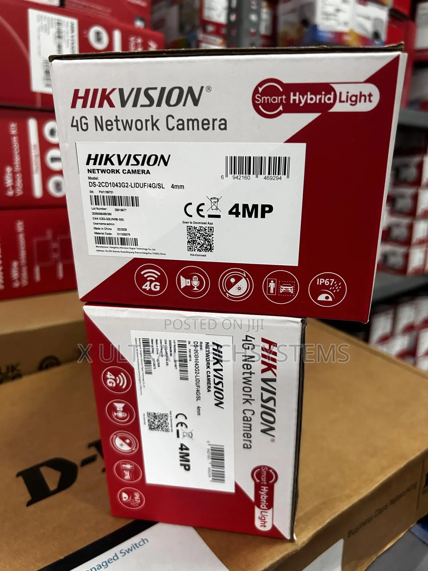 Hikvision 4mp 4g Smart Ip Camera Ds-2cd1043g2-Liduf/4g/Sl