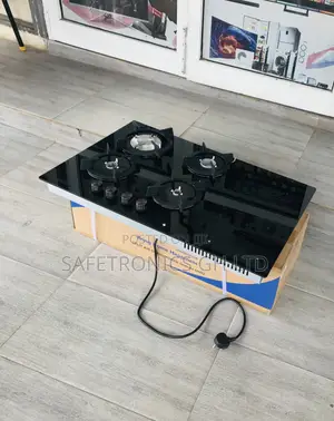 Efficient Black 90cm Ceramic Kenwood 4 Gas 2 Electric