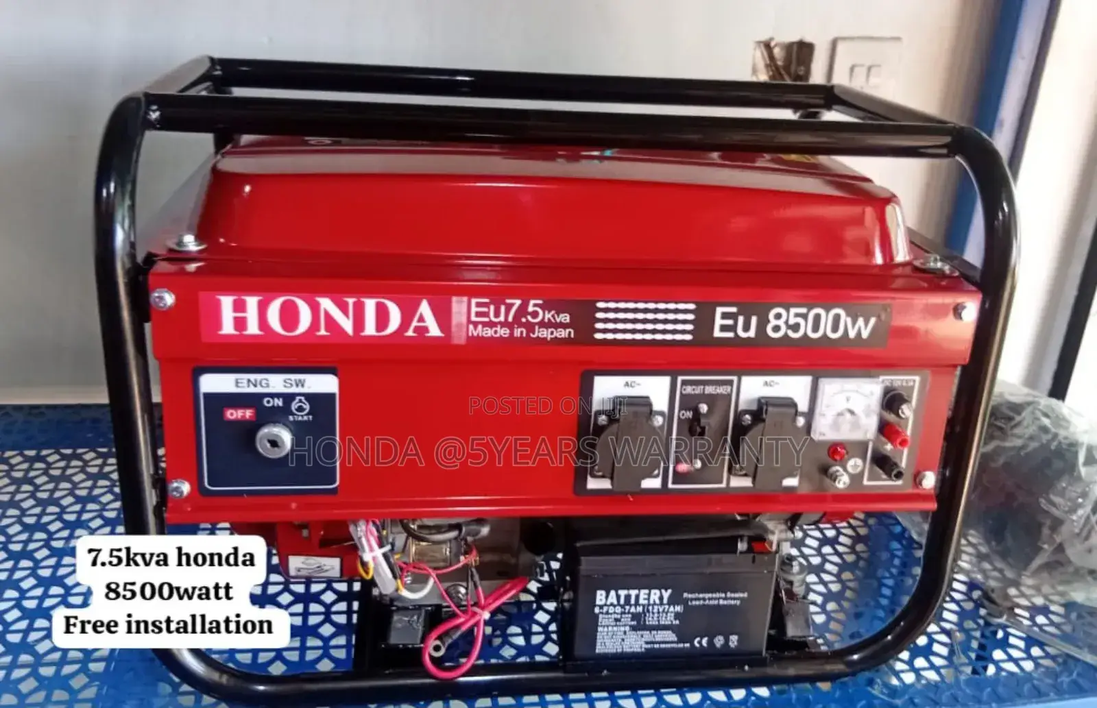 Simplify Your Energy Use With Honda 7.5kva 8500watt Petrol