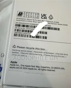 New Apple iPhone 16 Pro Max 512 GB Black