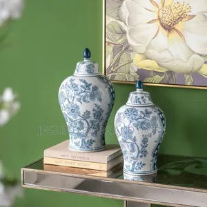 Vase With Lid Chinoiserie
