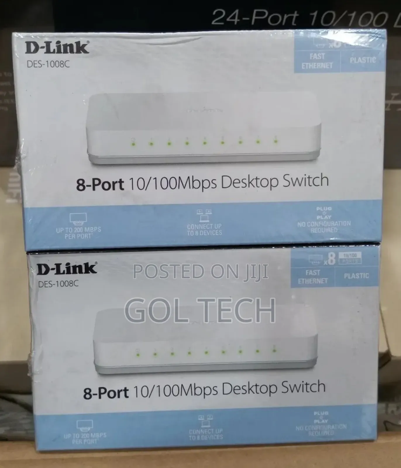 D-Link 8port Desktop Switch Des-1008c 10/100mbps