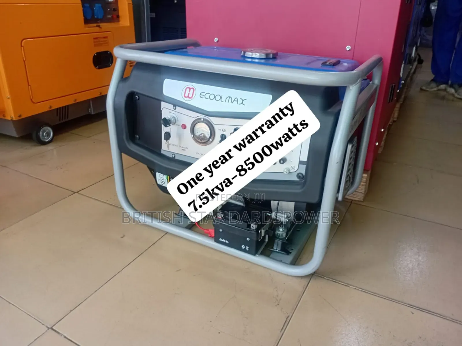 Enchanced Capability 7.5kva Petrol Generator